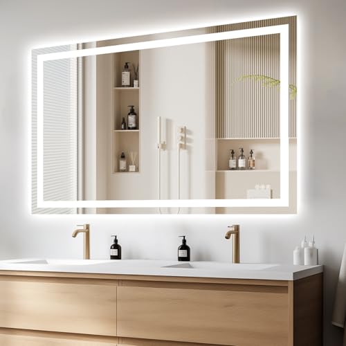 Hivone 60"x40" LED Bathroom Mirror Lights Anti-fog