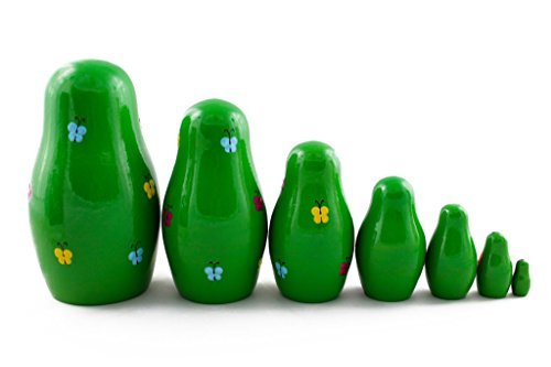Bear Nesting Dolls Set 7 pcs - Figurines Matryoshka Nesting Doll - Home Decor - Handmade Nesting Dolls Gifts