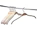 JS HANGER Lightweight Non Slip Wooden Hangers - 30 Pack Heavy Duty Wood Coat Hangers with Soft Stripes for Camisole, Jacket, Dress Clothes, Sweater, Natural Finish