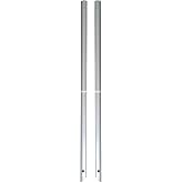 Solid Steel Horseshoe Pitching Stakes with Tapered Point for Backyard or Tournament Play - 1" x 28" Official Size - One Pair (2 Stakes)