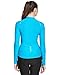 Baleaf Women's Space Dye Long Sleeve Cycling Jersey UPF 30+ Sky Blue Size S