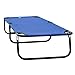 Outsunny Deluxe Folding Military-Style Camping Cot, Blue