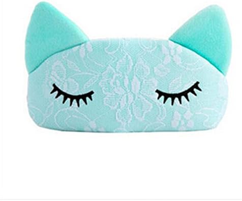 Cartoon Lace Cat Lavender Elastic Strap Eyeshade Patch Eye Cover Hot / Cold Eye Masks 3#