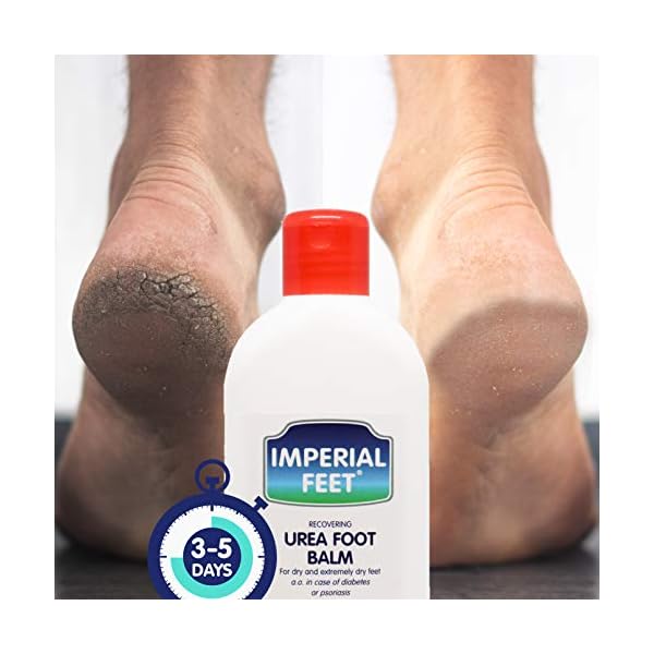 Urea-Cream-for-Cracked-Heels-Dry-Skin-Hand-Cream-Diabetic-Foot-Cream-Callus-Hard-Skin-XL-150-ML Imperial Feet Urea Foot Balm - Natural Urea Cream for Rough & Dry Skin, Calluses - Cracked Heel Treatment with Cleansing…