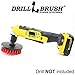 Drillbrush 5 inch Stiff Bristle Bird Bath Fountain Scrub Brush - Heavy Duty Cleaning Brush for Outdoor, Concrete, Decks, Brick, Stone – Granite Headstone Cleaner - Stone Fireplace Scrubber for Drill