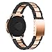 Kiorc Stainless Steel Quick Release Fit Wirstband for Samsung Galaxy Watch 42mm (Black)
