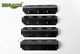 BBQMANN JI741(4-pack) Porcelain Steel BBQ Gas Grill Heat Plate / Heat Shield Select Gas Grill Models By Charbroil, Kenmore Sears Gas Grill and Other