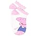 Peppa Pig Little Girls 6 pack Socks (6-8 (Shoe: 10.5-4), Ballet Pink No Show)