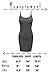 TOP LEGGING TL Women's Soft Cotton Basic Spaghetti Strap Seamless Active Cami Slip Dress Black Large