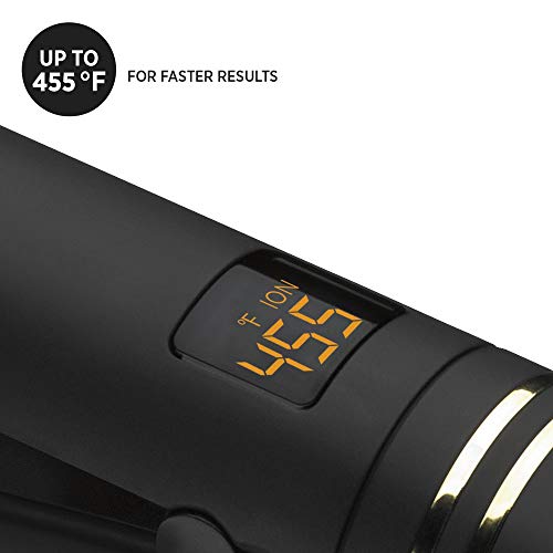 HOT-TOOLS-Professional-Black-Gold-Micro-Shine-Flat-Iron-1-14-Inches