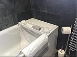 Unibos Bamboo Wood Bath Tub Rack Bathroom Shelf Tidy Tray Storage Caddy view 9