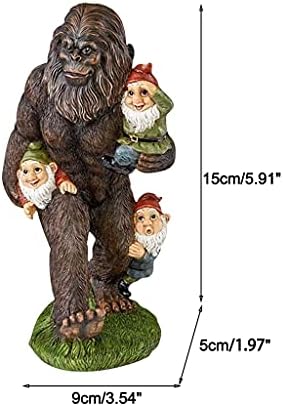 SAFTYBAY Backyard Gnome Statues Out of doors Decor Sculptures Statues Bigfoot Gnomes Backyard Artwork for Backyard Decor, Out of doors Statue for Patio, Garden, Yard Artwork Ornament, Housewarming Backyard Reward (Bigfoot)