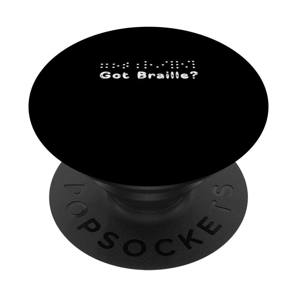 Funny Got Braille For A Braillist Braille Transcribing Humor PopSockets Swappable PopGrip