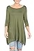 Love In Women's 3/4 Sleeve Round Neck Relaxed Drape Tunic T Shirt Top S~3XL