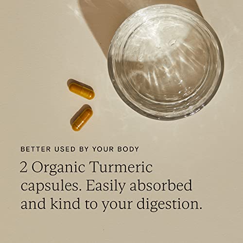 Wild Nutrition Food-Grown Turmaforte Turmeric | Organic Turmeric Capsules | High Absorption Muscle & Joint, Antioxidant, & Immune Support | Curcumin Supplements | 60 Capsules