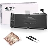 Ansanor 66Wh New Laptop Battery For Apple Unibody MacBook 13 inch A1331 A1342 (Late 2009 Mid 2010 Version)-Fit as Original -18 Months Hassle-Free Warranty [10.95V 6000mAh 66Wh] A1331