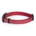 Mile High Life Dog Collar | Nylon with Reflective Three 3M Straps | Red, Medium Neck 13″-17″ -40 lbthumb 3