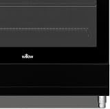 Willow WS90DFBL 95L Dual Fuel Freestanding Range Cooker Black 5 Gas Burners view 3