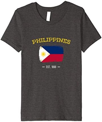 unisex-child Philippines Pilipinas T-shirt Filipino Country Flag Gift 10 Dark Heather