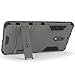 Nokia 6 Case, CoverON [Shadow Armor Series] Hard Slim Hybrid Kickstand Phone Cover Case for Nokia 6 - Gray / Black