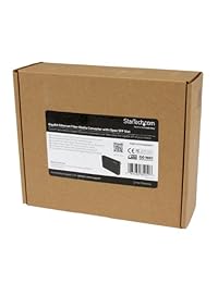 startech Fiber Ethernet conversor de medios, Negro