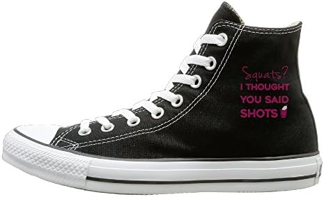 Squats I Thought You Said Shots Unisex Hi-tops Canvas Shoes Unisex Canvas Shoes
