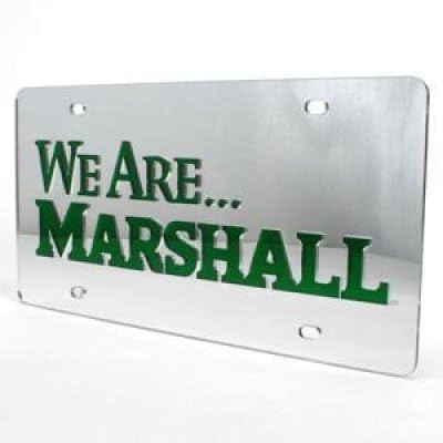 Marshall Inlaid Acrylic License Plate - "we Are" Green