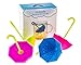 Umbrella Tea Infuser Set - Includes 4 Cute Fun Colorful Strainer Pieces - Works Like a Tea Ball to Brew Loose Leaf & Herbal Teas Right in the Cup - Great Gift for Tea Lovers