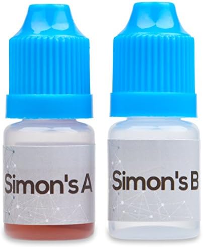 Elevation Chemicals: Simons reagent A and B. Testing kit with Reaction Vial and ID card