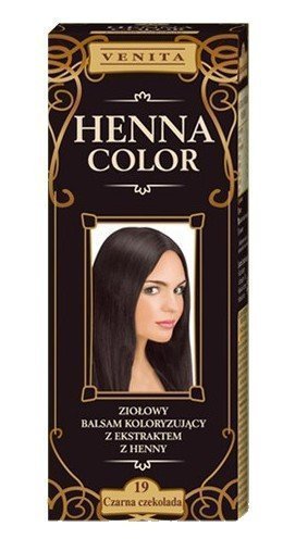 Henna Color 19 Dark Chocolate Hair Balm Hair Colour Effect Natural Hair Dye Hen Eco