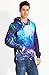 Uideazone 3d Nebula Star Cluster Pullover Hooded Sweatshirt Cool Hoodie Men