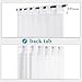 NICETOWN Sheer Curtains 63 inch Length 2 Panels - High Thread Kitchen Window White Semi Transparent Short Curtains Rod Pocket & Back Tab Voile Draperies/Drapes for Bedroom, 54 inches Width