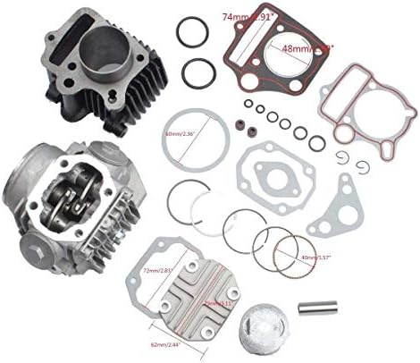 Intake and exhaust valve Cylinder Engine Motor Rebuild Kit For Honda ATC70 CT70 TRX70 CRF70 XR70 70cc Gasket engine