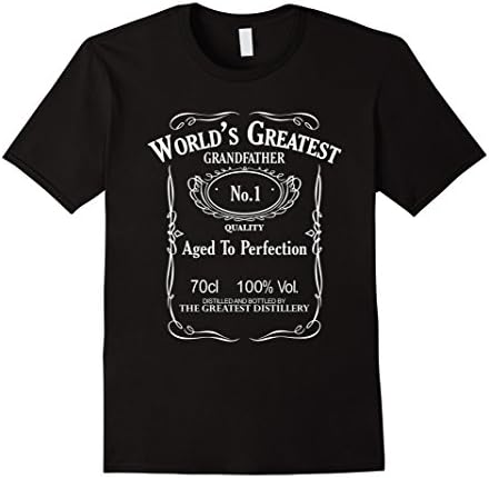 Men's Worlds Greatest Grandfather T-Shirt XL Black