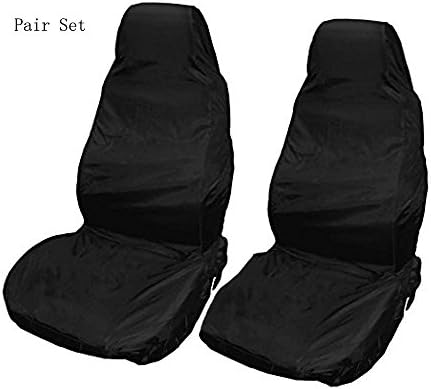 Anke Universal Fit Auto Car Seat Cover All Surrounded Protector Waterproof Nylon Black Pair Set