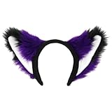 Pawstar Furry Fox Yip Ear Headband Canine Dog Wolf Ears Halloween Costume Unisex Adult