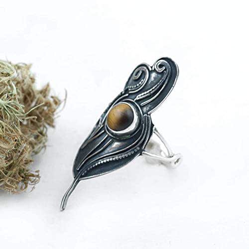 Anillo de ojo de tigre | plata esterlina | Joyas de diseñador | Piedra