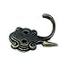 Richohome Retro Octopus Double Prong Robe Hook,Coat and Hat Hook- Pack of 10