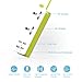 K-century Travel Power Strip Surge Protector with 2 Outlets 4 USB Output 5V 4.2A Output Power Strip with USB Portable Travel Charger Wall Charger with 5ft Cord 100v-240v Power Sockets