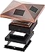 GreenLighting 8 Pack Siena Solar Post Cap Deck Light for 4x4 Nominal Wood or 4X4 & 5x5 PVC, Vinyl Posts (Bronze)