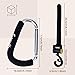 Lupantte Mommy Shopping Hook, Universal Stroller Hook Clips, 4 Pack X-Large 6.7x4.1 Inch, Great Accessory for Walking, Carry Baby Diaper Bags, Groceries, Clothing, Purse. etc