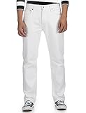 Deyllo Men's Classic Relaxed Original-Fit Straight-Leg Jean Denim Trousers Pants(Optic White,31Wx30L)