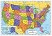 Painless Learning World Placemat + USA Placemat, Laminated Educational Placemats (2)