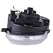 HEADLIGHTSDEPOT Chrome Housing Halogen Headlight Compatible with Jeep Liberty 2005-2007 Includes Left Driver and Right Passenger Side Headlamps