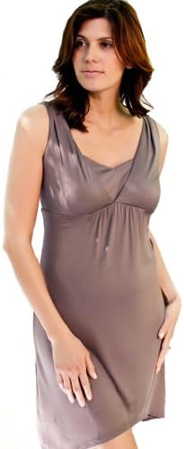 Larrivo Venus Asymmetrical Maternity And Nursing Dress - Grey - Medium