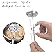 Set of 2 Stainless Steel Oven Monitoring Thermometer & Long Stem Fry Thermometer, DaKuan Dial Oven Thermometer with Hook and Panel Base and 12” Meat Cooking Thermometer