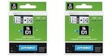 45013 D1 Black Print / White Ta Pe 1/2in X 23ft, 2 Packs