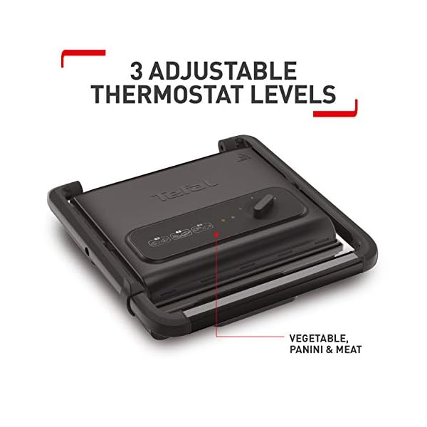 Tefal-Inicio-Adjust-GC242840-Versatile-Health-Grill-Black-2000-W-6-8-Portions Tefal Inicio Adjust GC242840 Versatile, Health Grill, Black, 2000 W, 6-8 Portions
