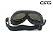 CRG Sports Motorcycle Goggle Aviator Pilot Style Cruiser Scooter Motocross Goggles for Man, Woman, Adult