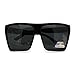 Black Polarized Lens Super Oversized Retro Square Sunglasses Unisex